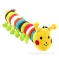 Ppllush caterpillar jouet de chien interactif avec son